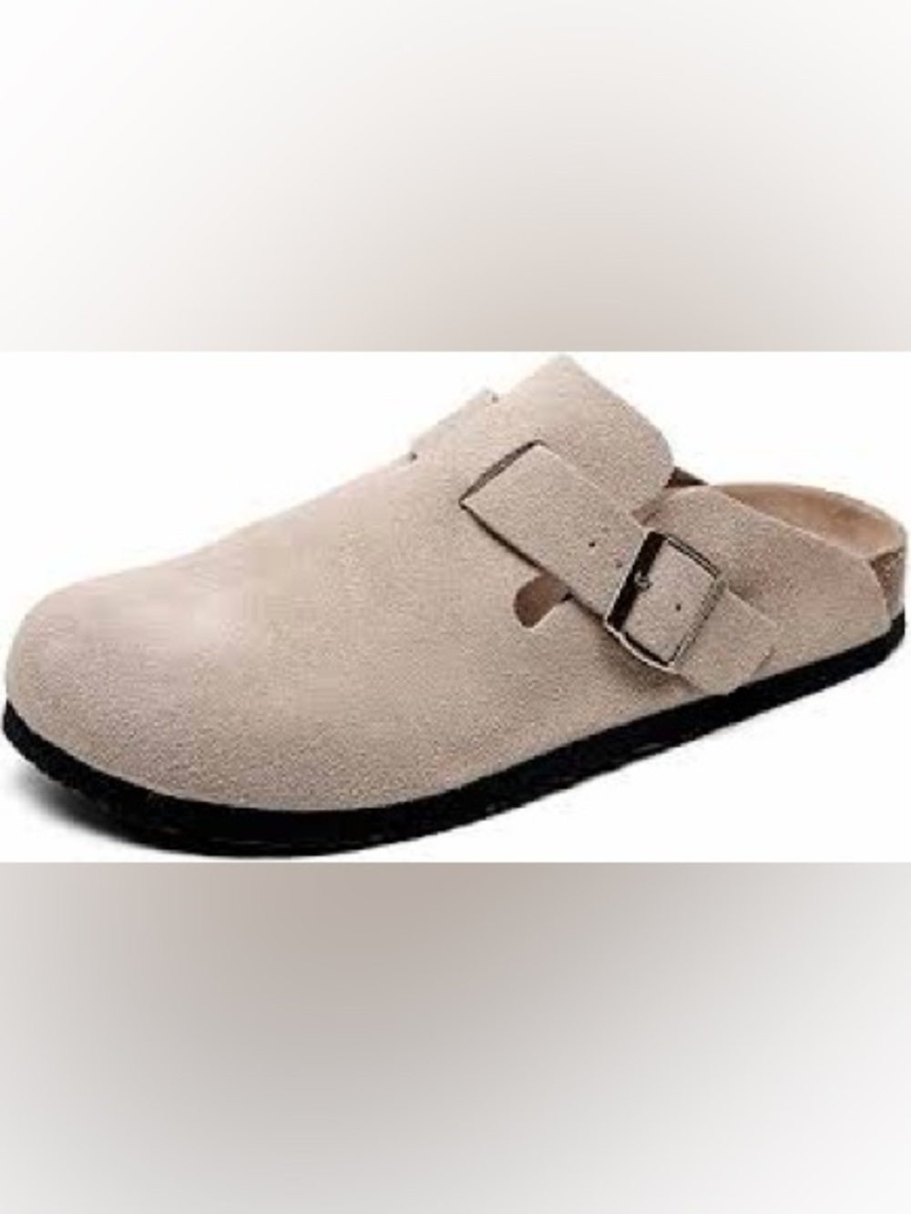 Guoluofei classic suede clogs round toe adjustable buckle strap unisex M 9.5 W11